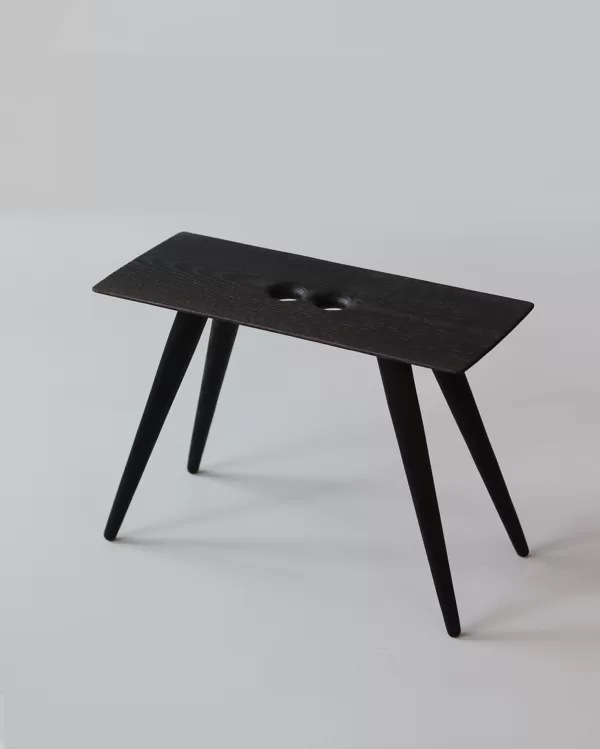 N°19 Burnt Ash Wood Stool